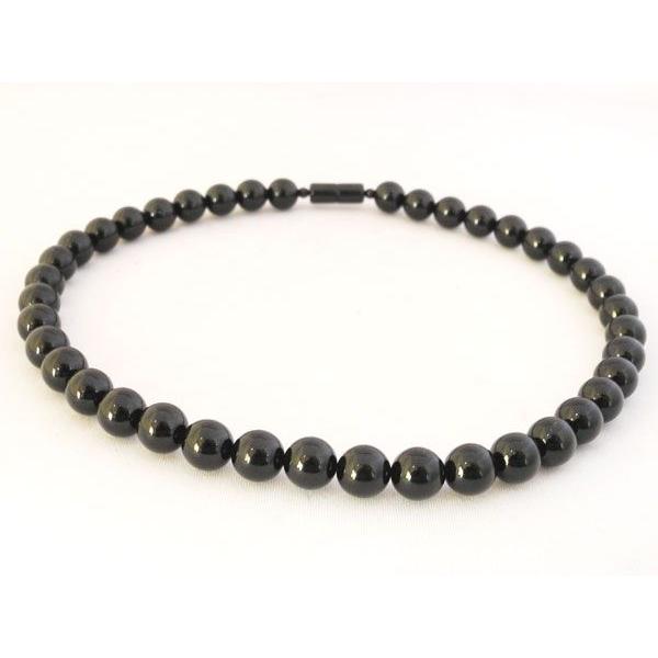 黒珊瑚 ネックレス 10mm玉 内径42cm ブラックコーラル パワーストーン