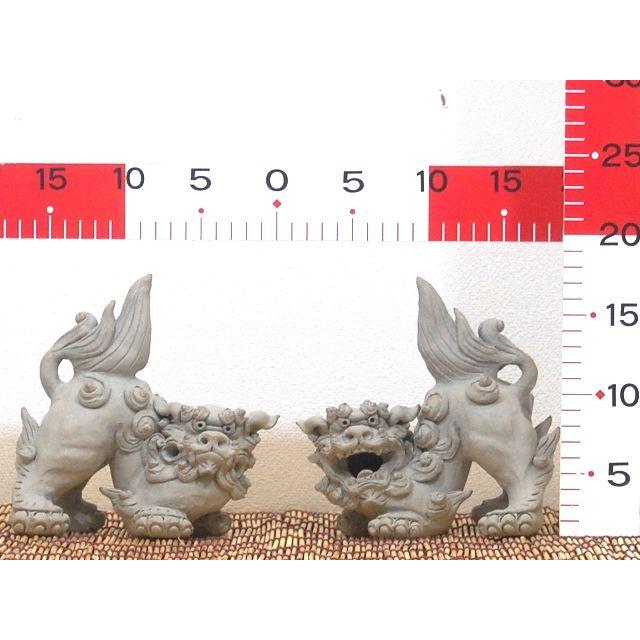 小橋川 昇 手捻這型獅子（白土焼締）＠小橋川陶芸 沖縄 置きもの