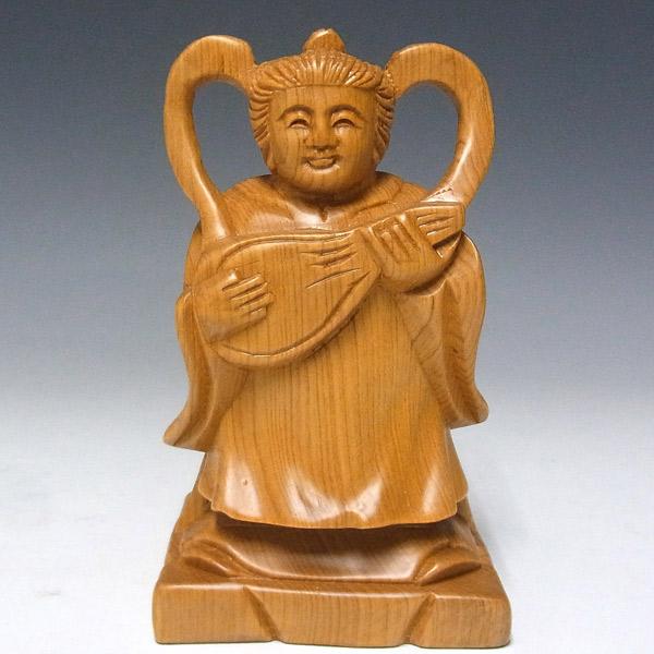 木彫り 七福神 台付きセット 置物 桧製 : 仏像と縁起物の専門店 龍祥
