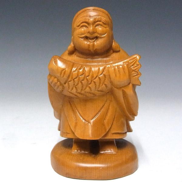 木彫り 七福神 台付きセット 置物 桧製 : 仏像と縁起物の専門店 龍祥