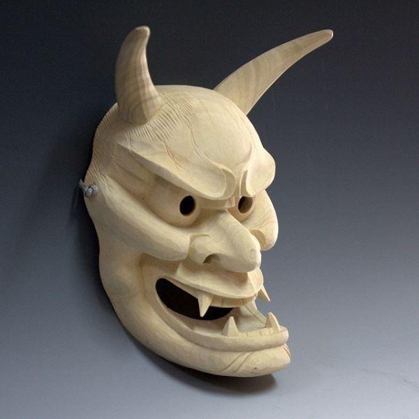 真作】絵画 藤井啓玉 日本画 静寂の美 墨で描かれた 七宝工芸 京劇面