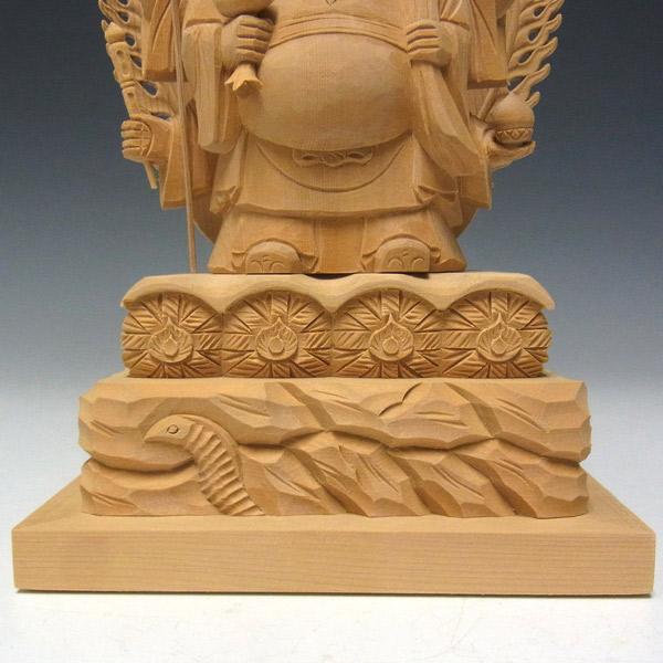 三面大黒天像 高さ23cm 桧製 木彫り 仏像 : 仏像と縁起物の専門店 龍祥