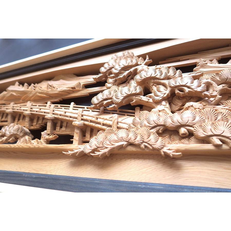 欄間 建具 欄間彫刻 【1点もの商品】【新品】 高級手彫り欄間2間1組