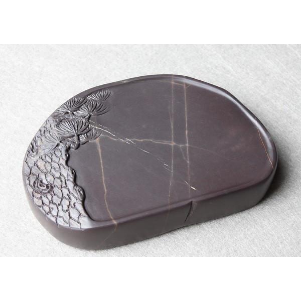 端渓硯 老坑 約4吋 104×69×19mm 一点物 すずり : 書道用品 緑風店