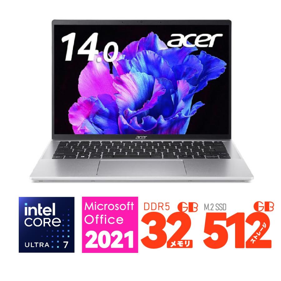 Swift Go 14型 2K エイサー Acer ノートパソコン 14 SFG14-72-H73Y/F