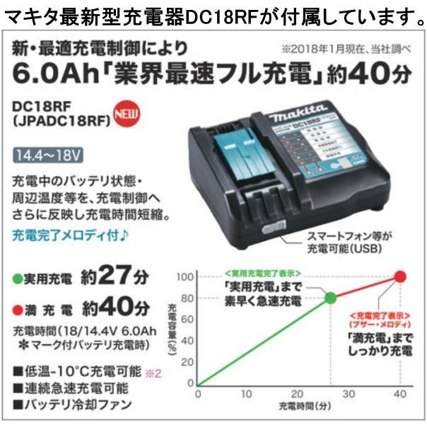 マキタ（makita） 充電 クリーナー 18V CL181FDZW 本体 バッテリー