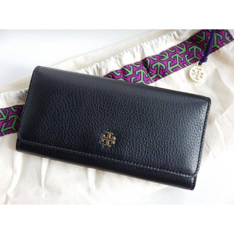 TORY BURCH（トリーバーチ） 財布 長財布 黒 ブラック レザー 革