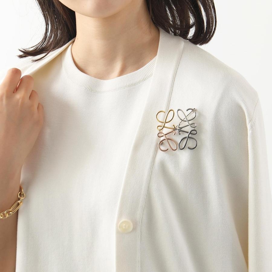 LOEWE ブローチ アナグラム ブローチ (メタル) シルバー - LOEWE