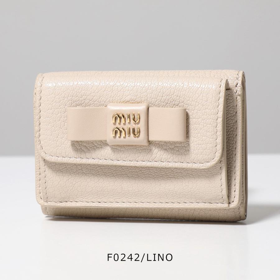miu miu（ミュウミュウ） 三つ折り財布 MADRAS マドラス 5MH021 2CKV