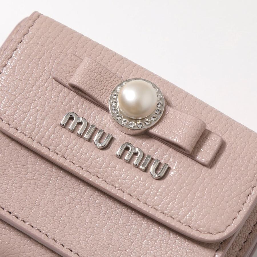 miu miu（ミュウミュウ） 三つ折り財布 MADRAS マドラス 5MH021 2F3R