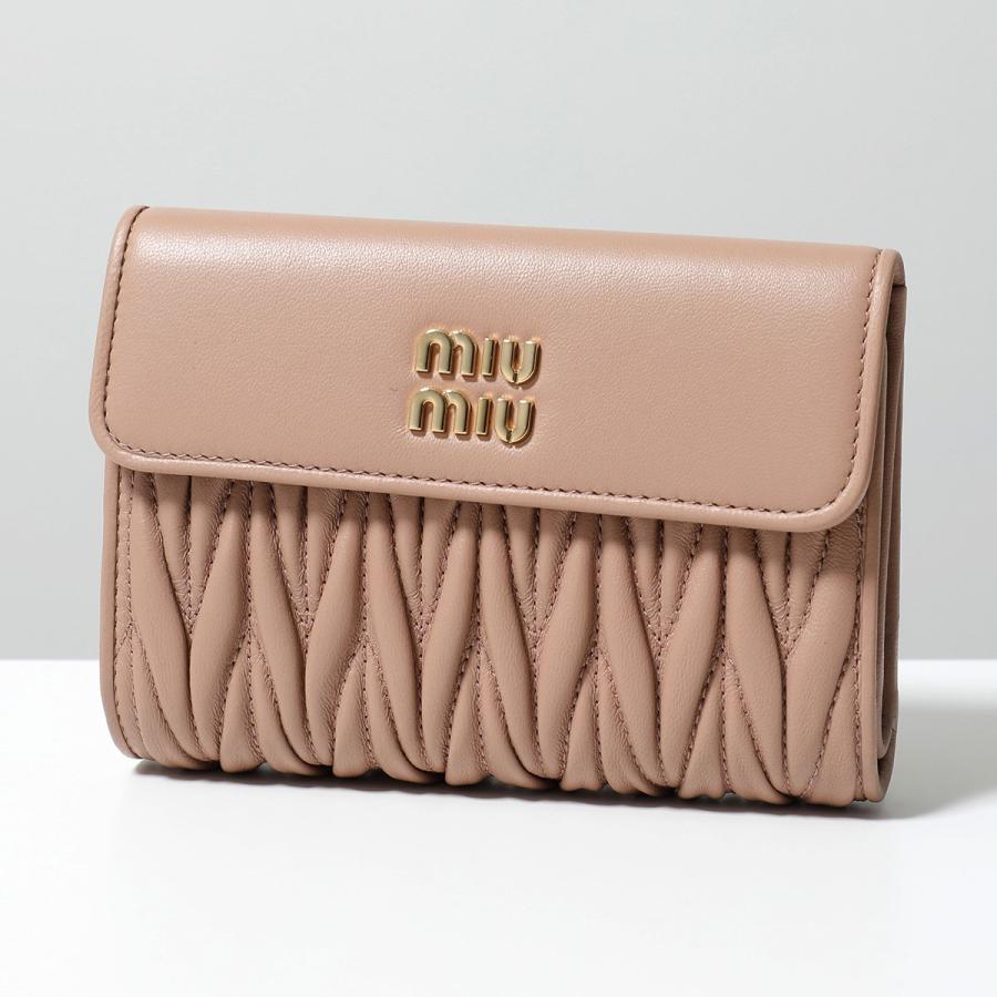miu miu（ミュウミュウ） 二つ折り財布 MATELASSE マテラッセ 5ML225