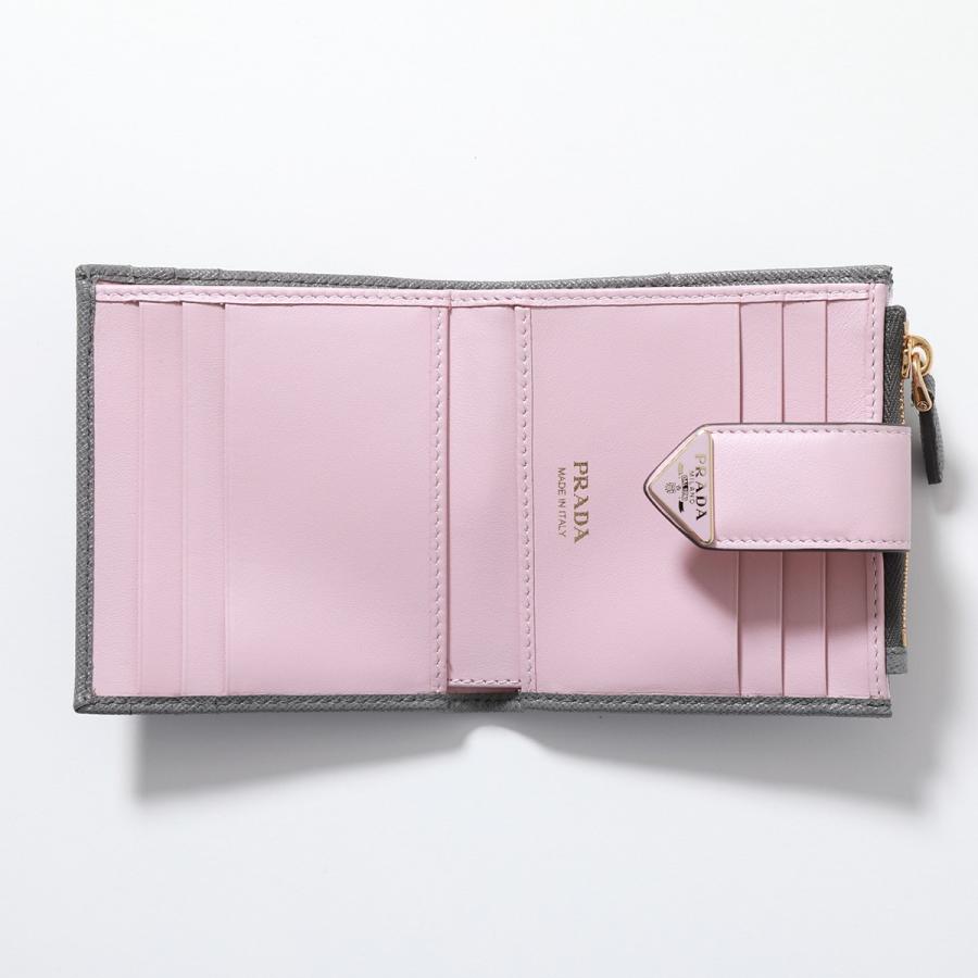 PRADA（プラダ） 二つ折り財布 1ML047 2DYG レディース バイカラー