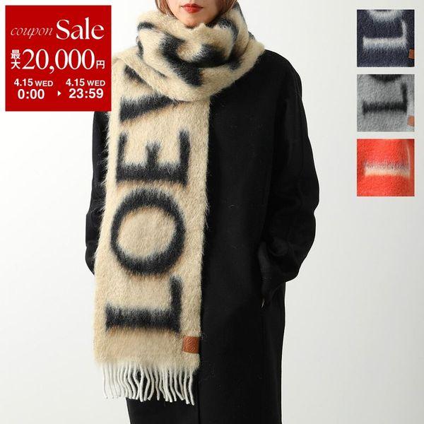 LOEWE（ロエベ） マフラー F811257X03 レディース モヘア ウール ロゴ