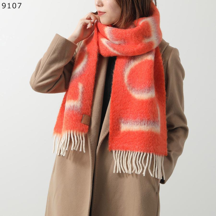 LOEWE（ロエベ） マフラー F811257X03 レディース モヘア ウール ロゴ
