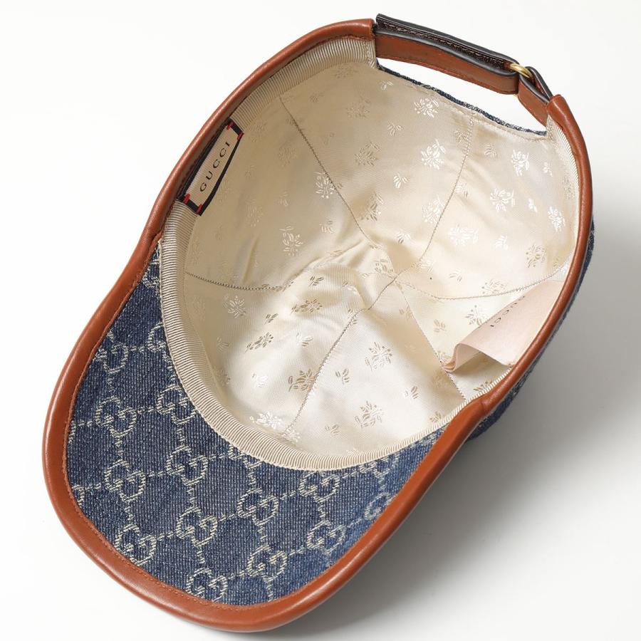 GUCCI（グッチ） ベースボールキャップ 656206 4HAC3 メンズ デニム GG