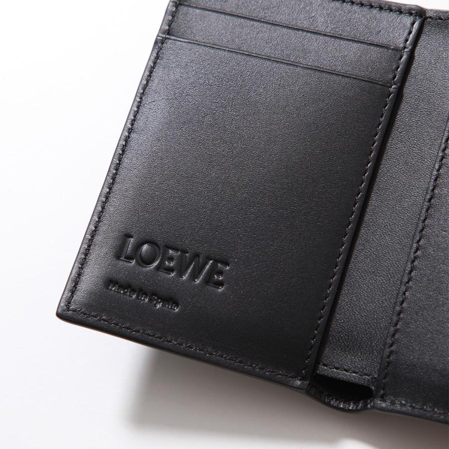 レ*ン様 LOEWE 三つ折り財布 黒とグレー LOEWE ロエベ 三つ折り財布