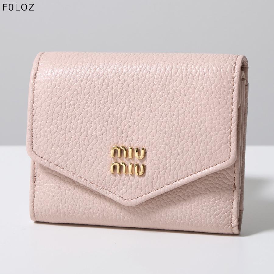 miu miu（ミュウミュウ） 三つ折り財布 5MH043 ADT7 レディース ミニ