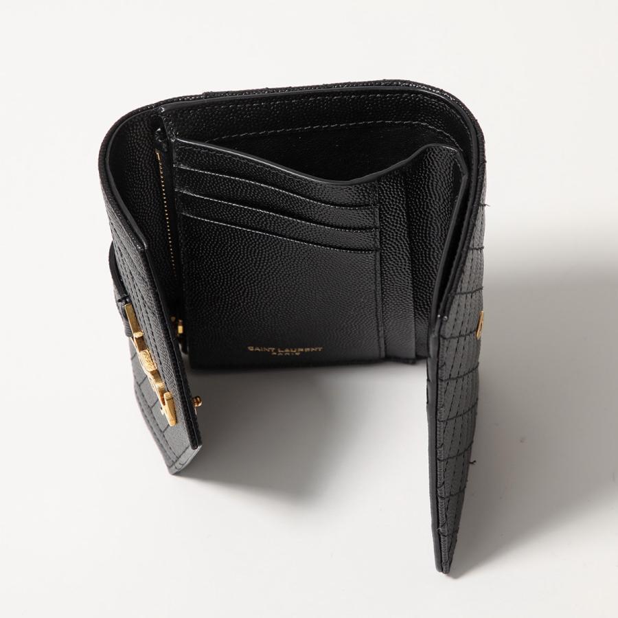 SAINT LAURENT サンローラン 三つ折り財布 651028 BOW91 レディース