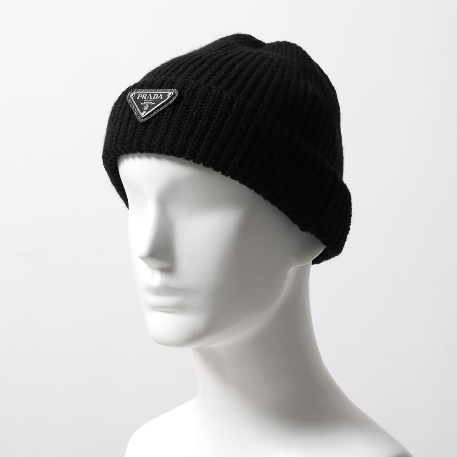 PRADA（プラダ） ニット帽 2HC426 3IM メンズ トライアングルロゴ