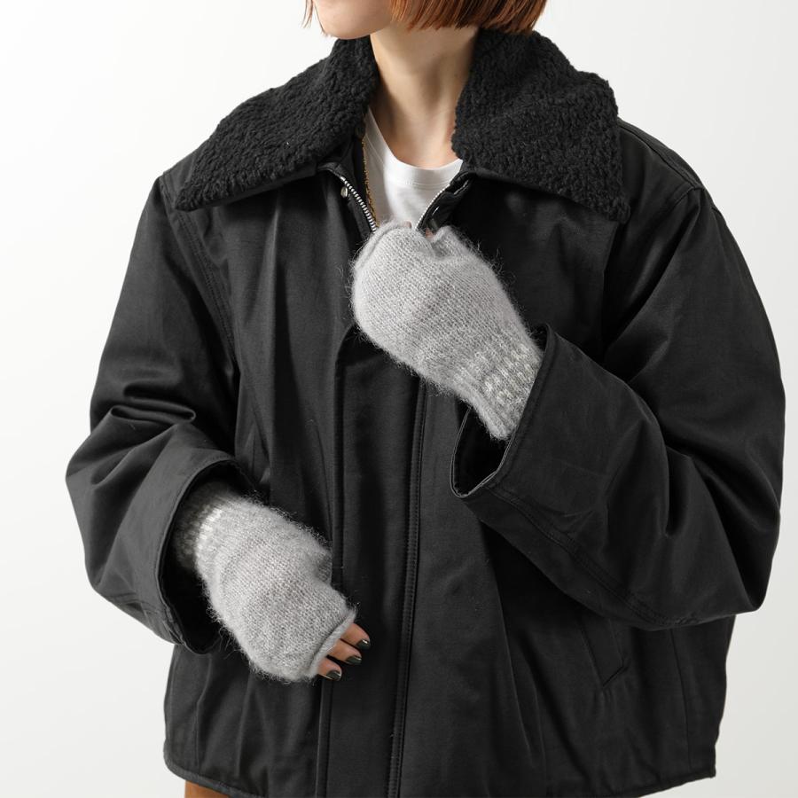 miumiu ミュウミュウ 手袋 コットン 黒 グローブ miumiu ミュウミュウ