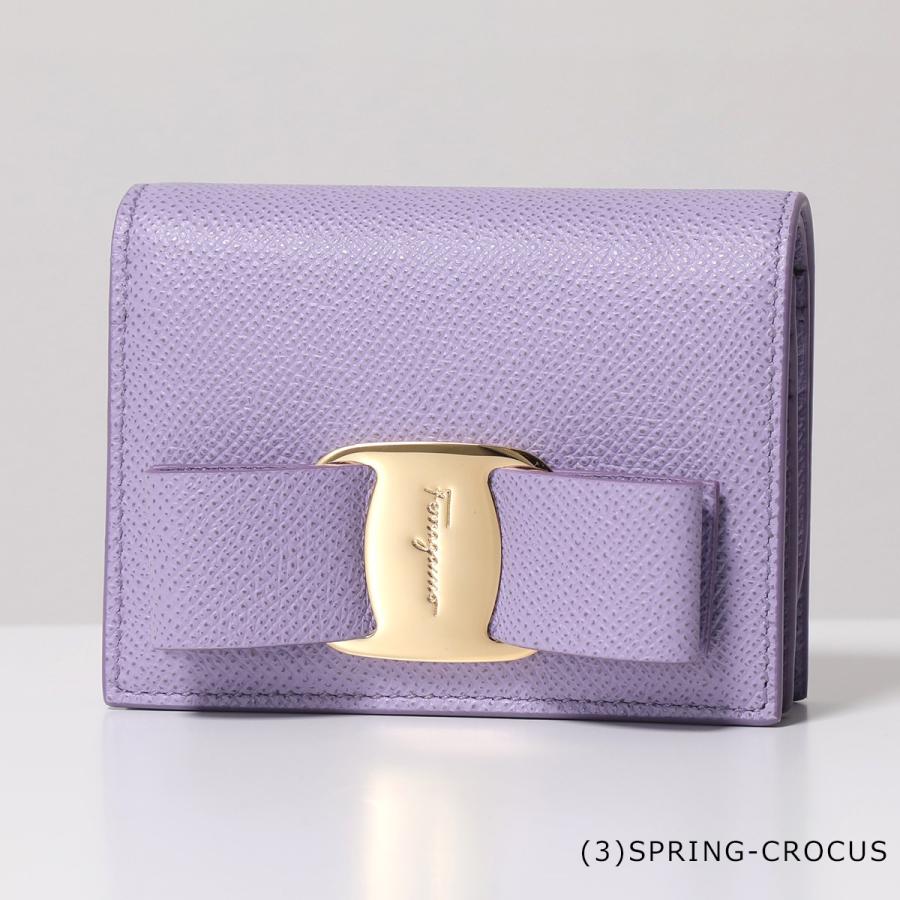 FERRAGAMO（フェラガモ） 二つ折り財布 VARA BOW 22 D515 レディース