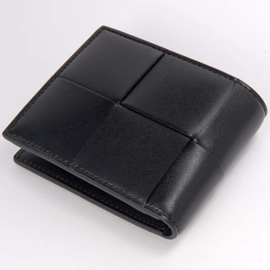 BOTTEGA VENETA（ボッテガ・ヴェネタ） 二つ折り財布 メンズ ブラック