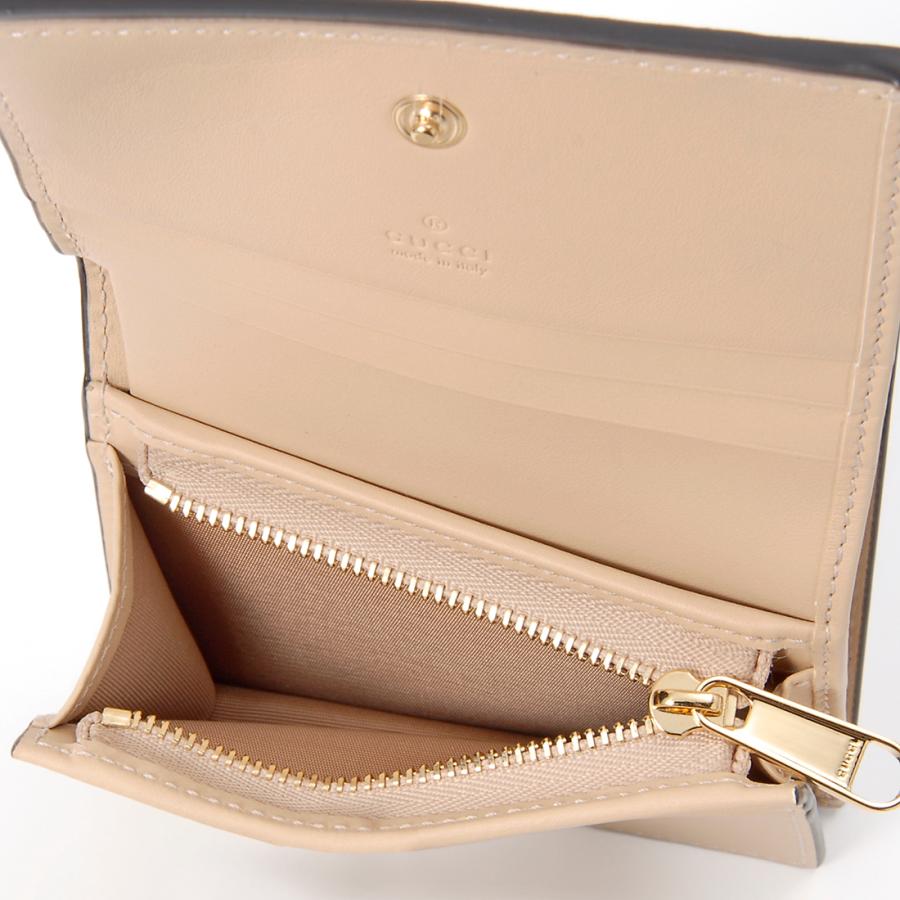 GUCCI（グッチ） 二つ折り財布 レディース ベージュ 774332 FACYR 8548