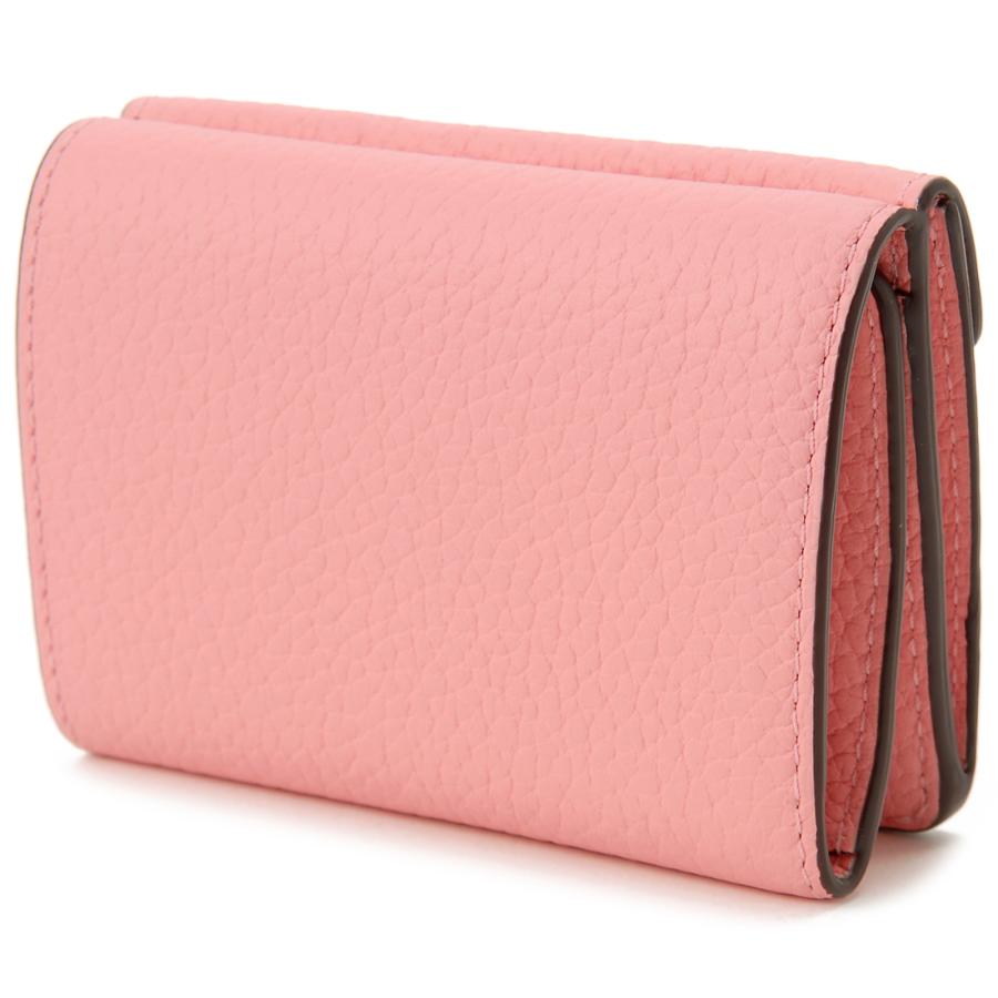 DELVAUX ピンク 三つ折り財布