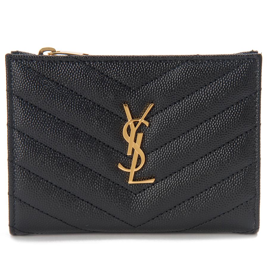 SAINT LAURENT サンローラン 二つ折り財布 レディース ブラック 668287