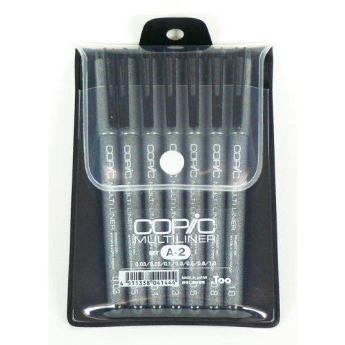 コピック（COPIC） .Too COPIC コピックマルチライナー A-2セット 7本