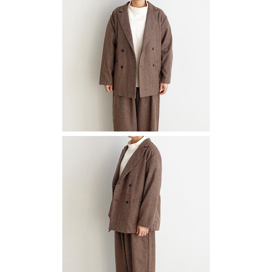 harvesty ハーベスティ ウールツイードズートジャケットチェックコート
