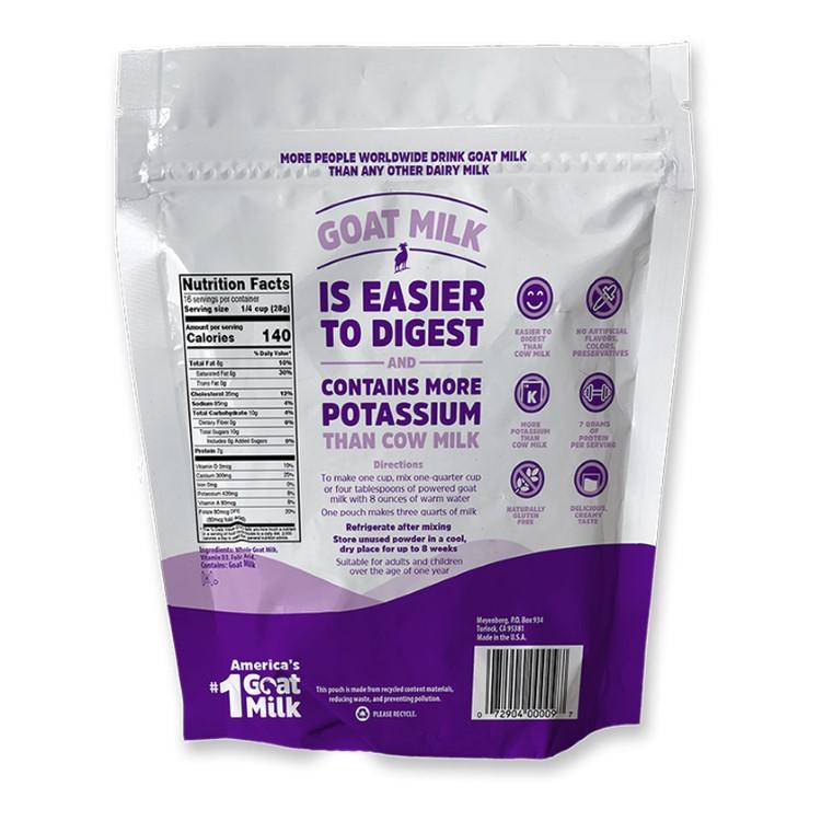 メインバーグ ゴートミルクパウダー 全脂粉乳 パウチ 340g (12oz