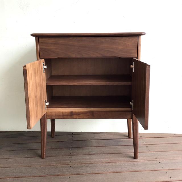 久和屋 サイドボード キャビネット ウォールナット無垢 オーク無垢