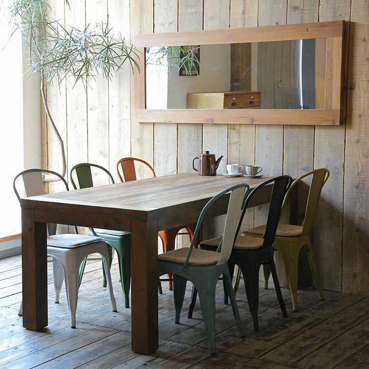 大型木製ミラー 1010×630 木枠 レトロ ビンテージ アンティーク サロン