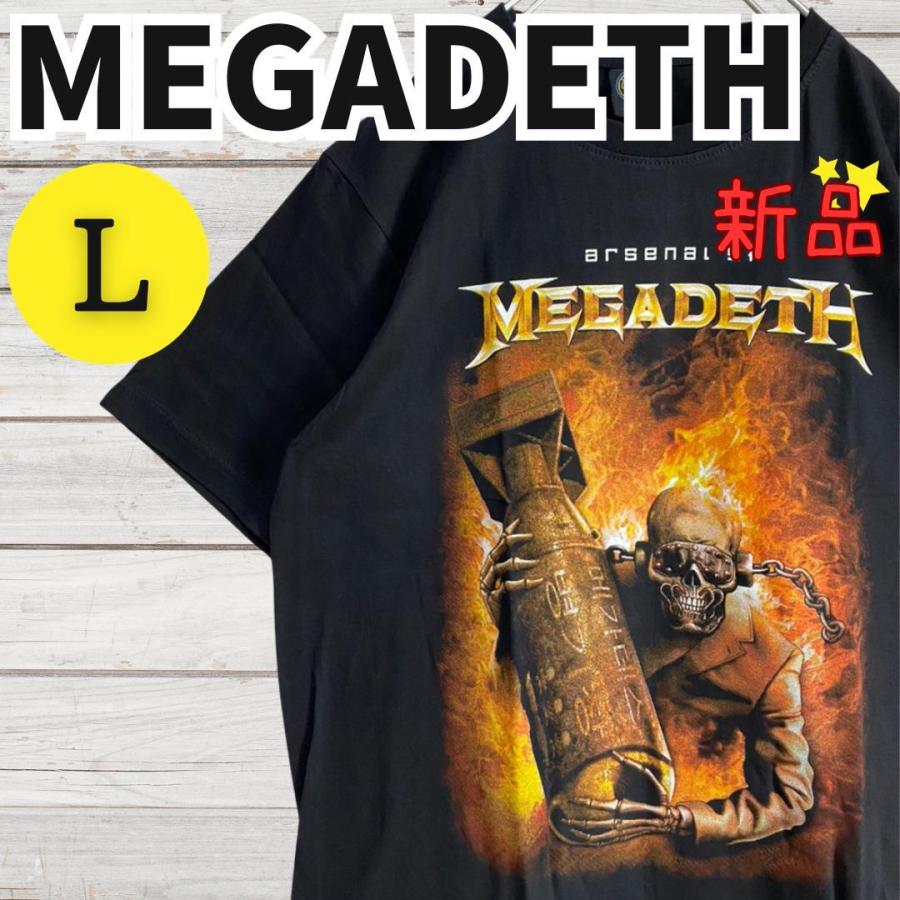 新品未使用 メガデス MEGADETH バンドTシャツ 半袖 ロックTシャツ