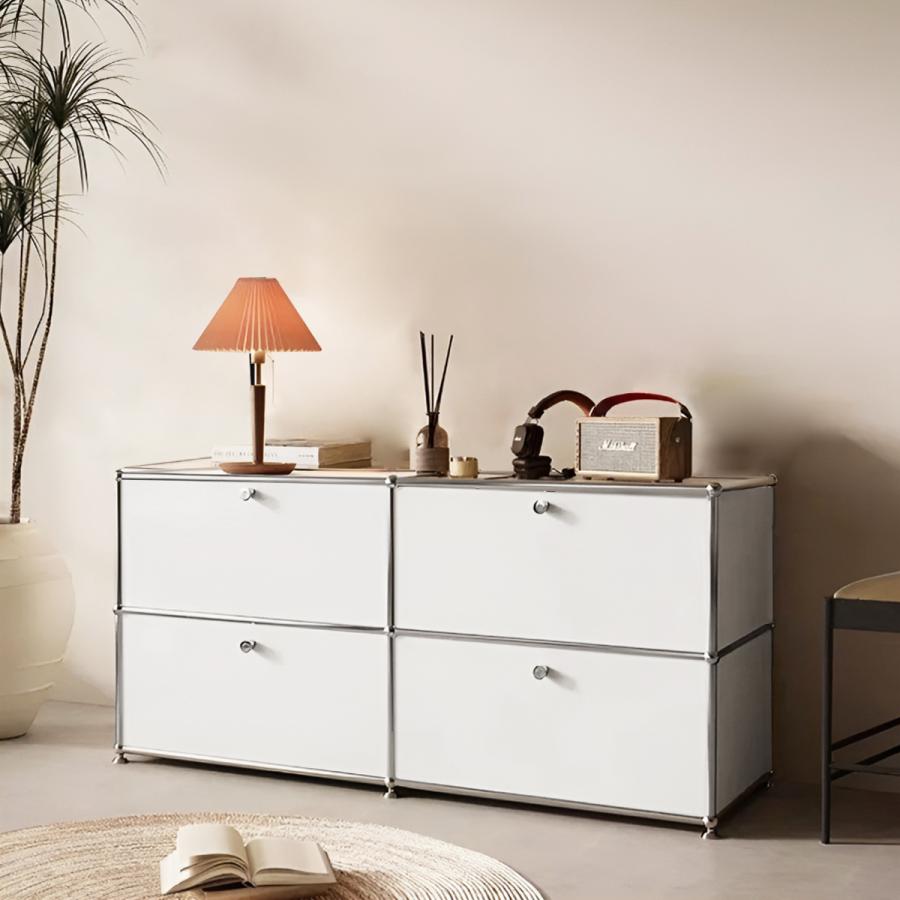 ハラー キャビネット リプロダクト 北欧 鍵付き サイドボード 幅153cm