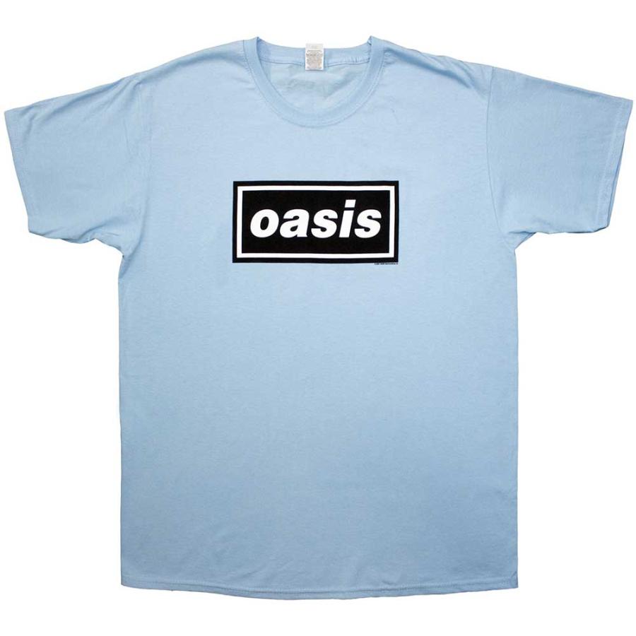 ROCK OFF 【公式新品】OASIS オアシス - DECCA LOGO BLUE バンドt