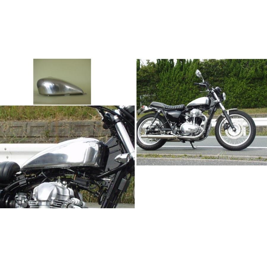 ビッグシーダー製 W650用アルミタンク T-4 塗装済み BIG CEDAR ビッグ