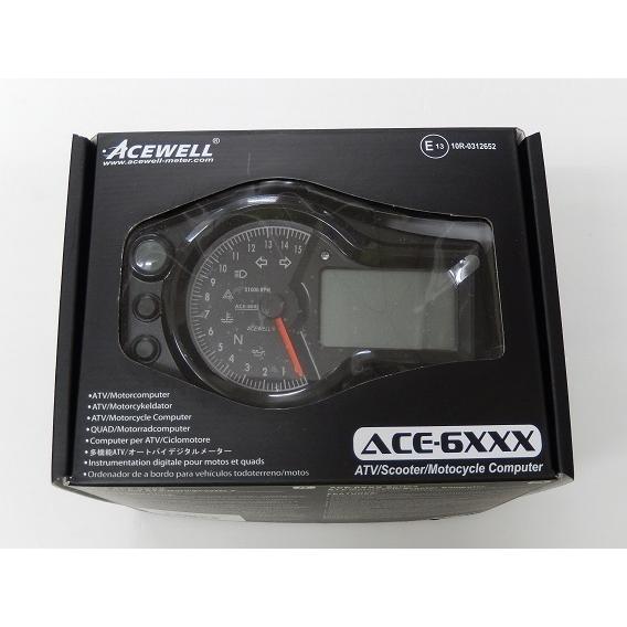ACEWELL エースウェル 多機能針式タコメーター ACE-6652 15000rpm 針式