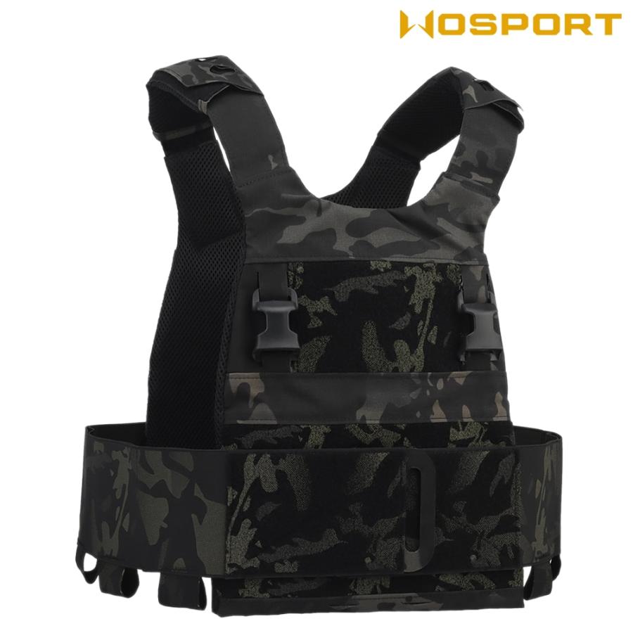 WOSPORT Ferro Slicksterタイプ プレートキャリア Multicam Black