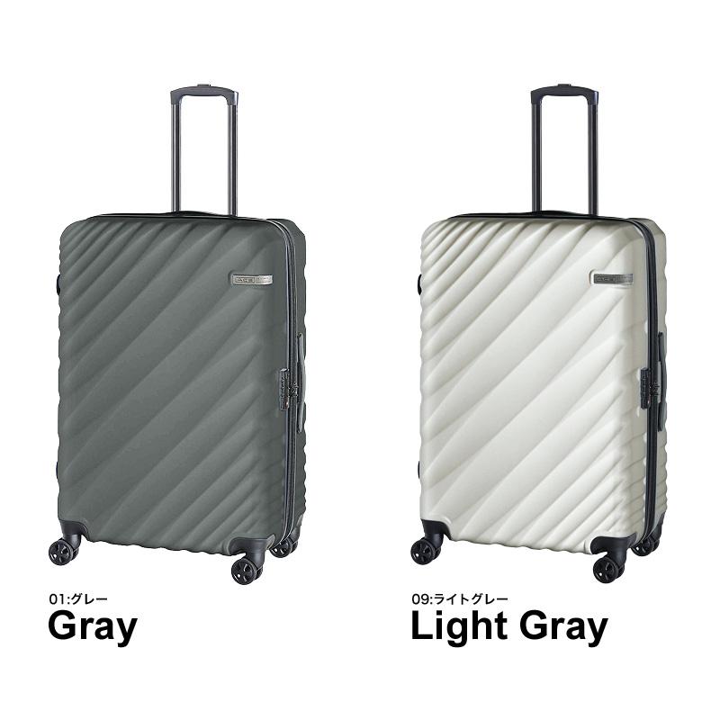 エース キャリー スーツ ケース 10〜14泊 90〜111L拡張 ライトグレー
