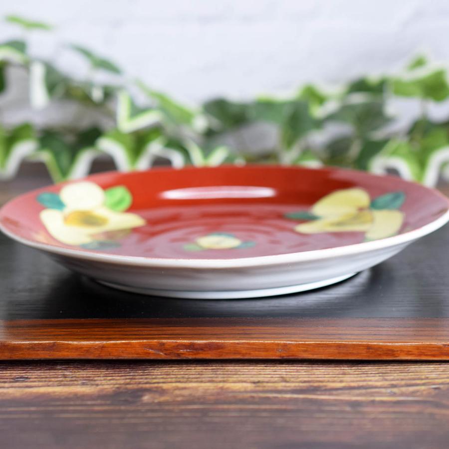 九谷焼 お皿 おしゃれ 盛皿 椿 陶器 高級 ブランド 食器 : 和座倶楽部