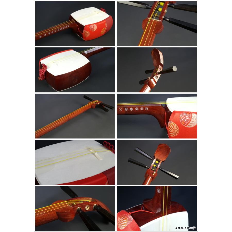 新品 （特上）長唄本格派花林三味線 セット 特上）長唄三味線【本格派