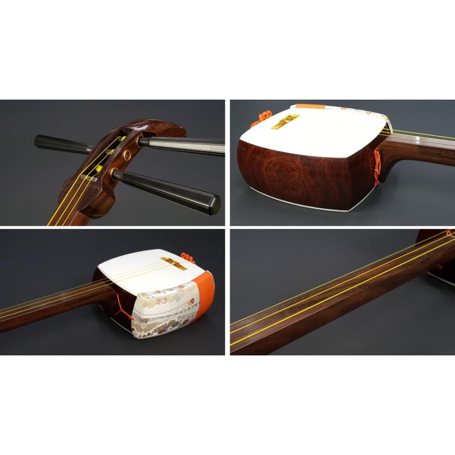 地唄三味線（特上・紫檀）セット（C）充実のフルセット！ : 和楽器市場