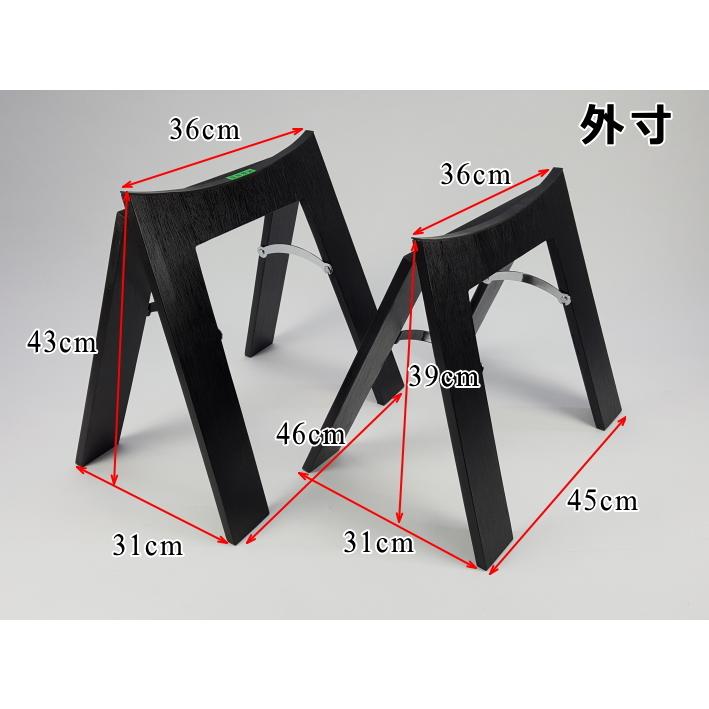 17絃琴用 十七絃 立奏台A型・超薄型 （琴台/箏台） ケース付 ガタ止め