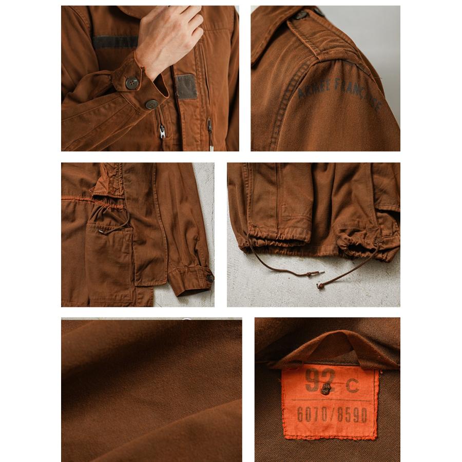 MILITARY（ミリタリー） 実物 USED フランス軍 M-64 ジャケット BROWN