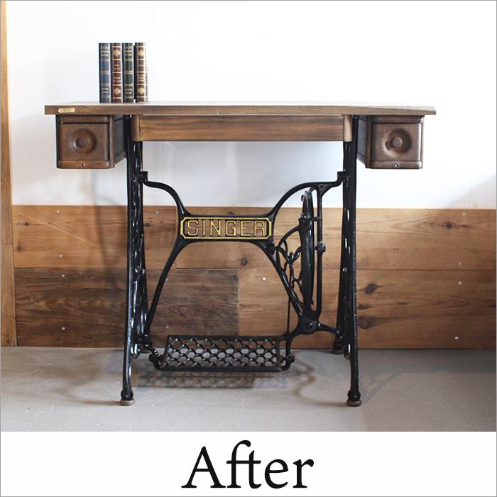 SINGER シンガー アンティーク ミシンテーブル｜ミシン脚 テーブル