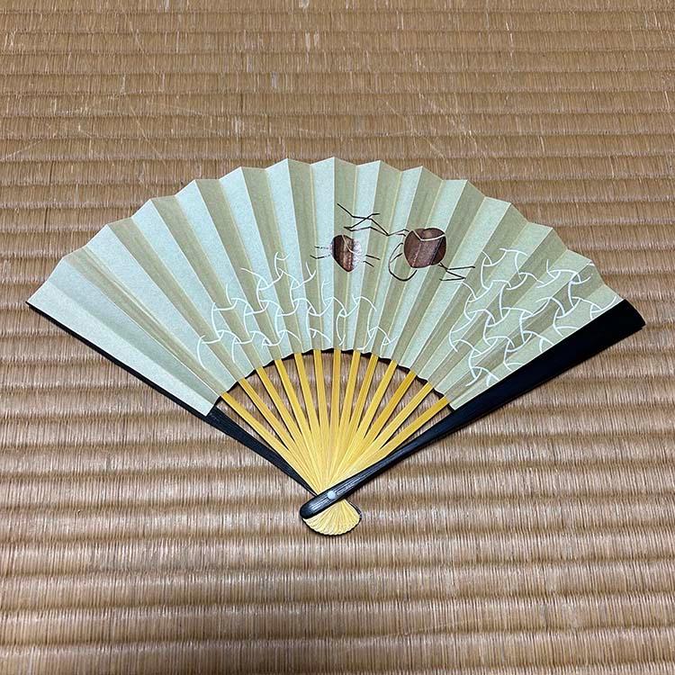 扇子 黒塗 表千家花押集 壺々 6.5寸 茶道 茶道具 表千家 花押 千家十職