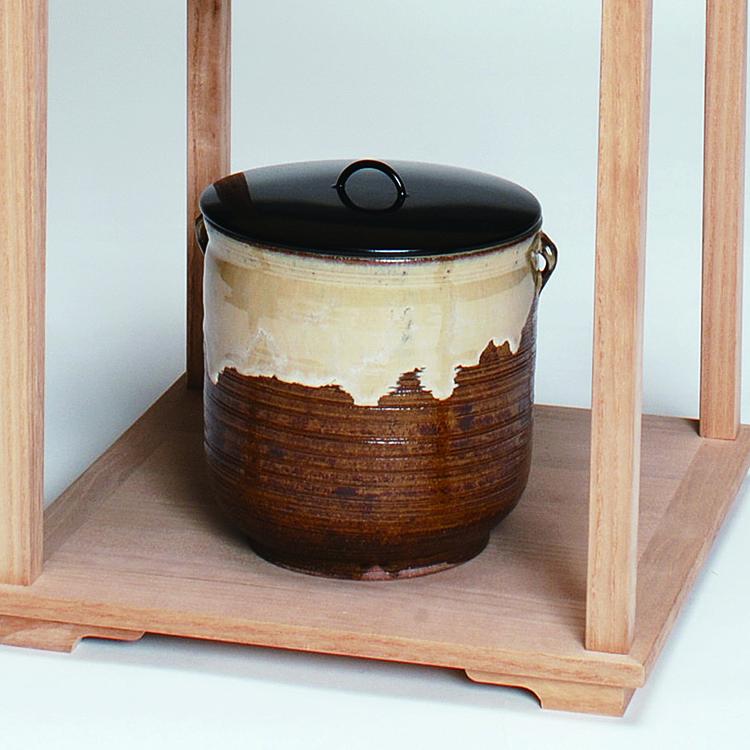 水指 高取写 耳付 中村与平作 耳付水指 茶道具 茶道 茶の湯 伝統工芸