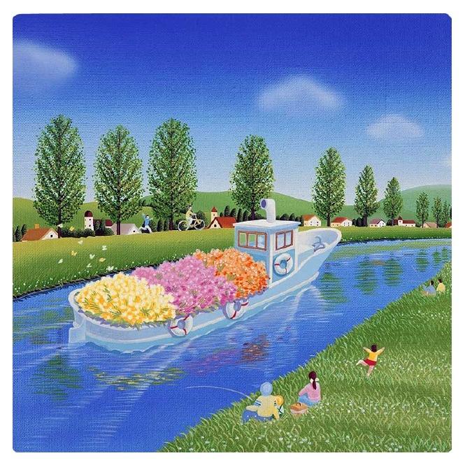 壁掛けアート アートパネル 風景画/イラストレーター 高橋宣孝/「風景